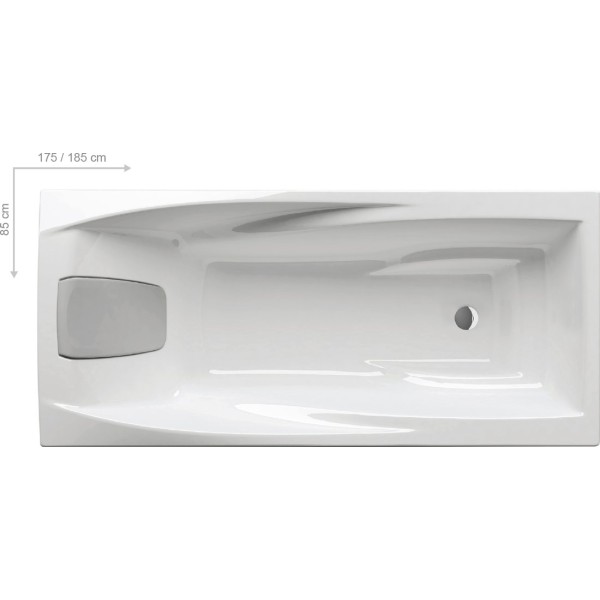 Ванна акриловая Ravak YOU WARM FLOW 185x85