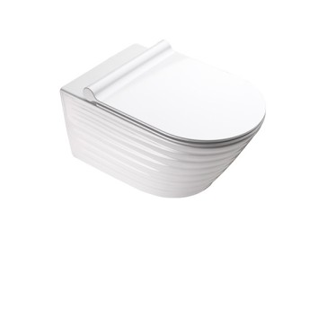 Подвесной безободковый унитаз Catalano New Zero NewFlush, bianco lucido