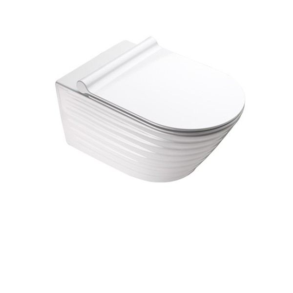 Подвесной безободковый унитаз Catalano New Zero NewFlush, bianco lucido