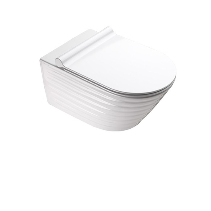 Подвесной безободковый унитаз Catalano New Zero NewFlush, bianco lucido