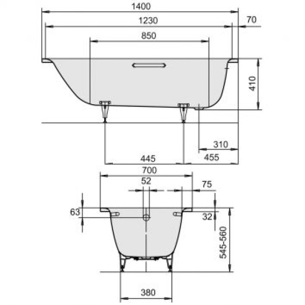 KALDEWEI SANIFORM PLUS Star 140x70 (133000010001)