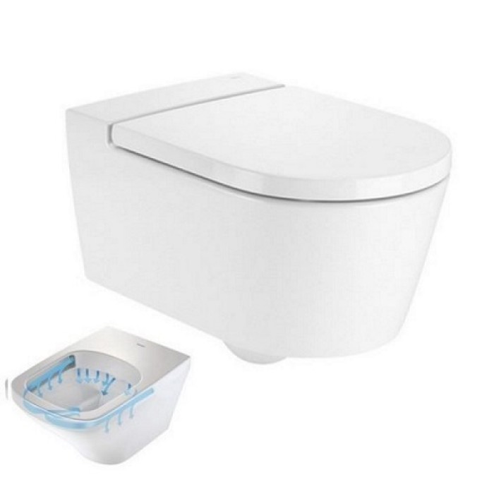 Унитаз подвесной Roca Inspira Rimless (A346527000) без сиденья