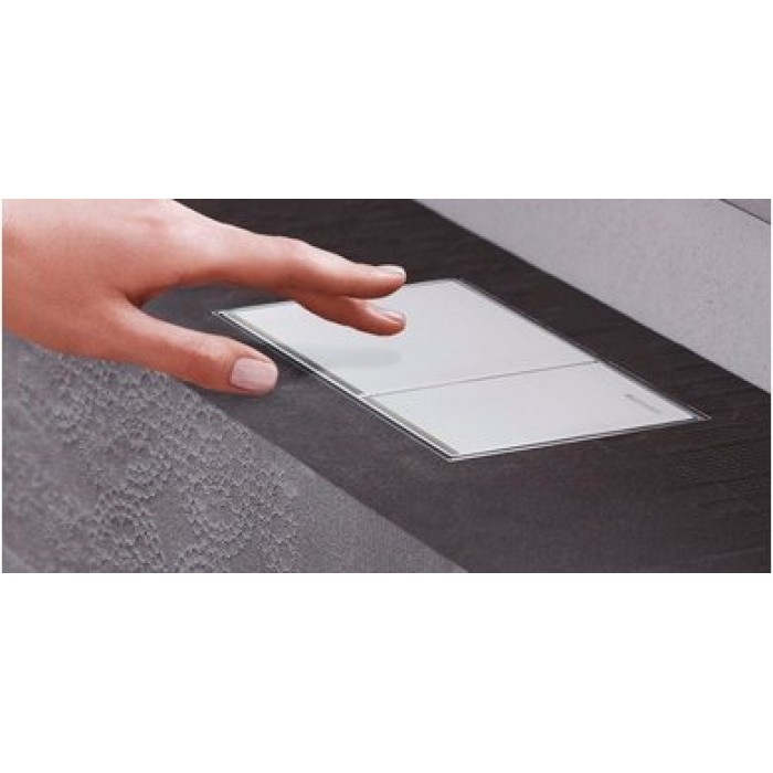 Клавиша смыва Geberit Omega60, металл/стекло белое 115.081.SI.1 Клавиша смыва Geberit Omega60, металл/стекло белое 115.081.SI.1