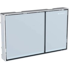 Клавиша смыва Geberit Omega60, металл/стекло белое 115.081.SI.1