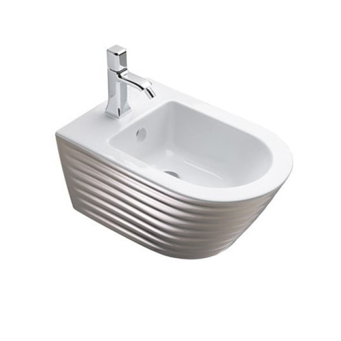 Биде Catalano Gold&Silver, silver/white