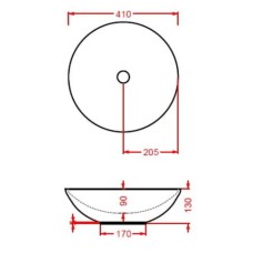 Керамическая раковина 41 см Artceram Polis, white glossy (PSL001 01;00)
