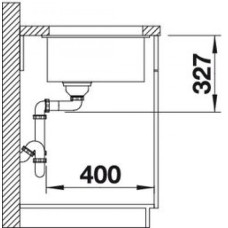 Мойка для кухни Blanco Subline 320-U черный  525983
