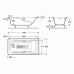 Ванна чугунная 170*85см ROCA MING A230270001 с ручками и покрытием против скольжения