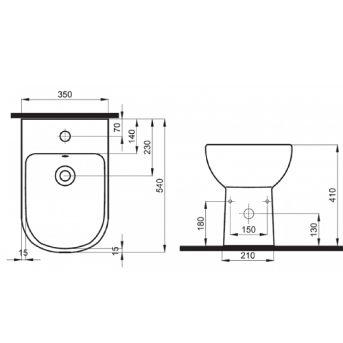 Биде Kolo Traffic L95000000 Биде Kolo Traffic L95000000