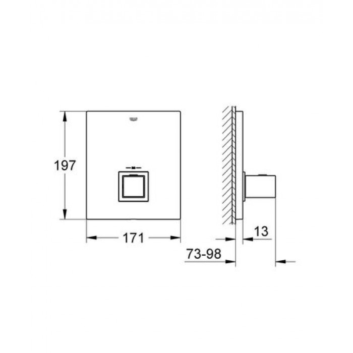 Термостатический смеситель Grohe Grohtherm Cube 19961000