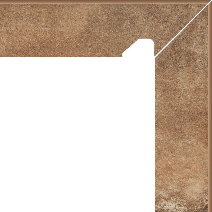 Клинкер Paradyz SCANDIANO ROSSO COKOL 2 EL.-LEWY