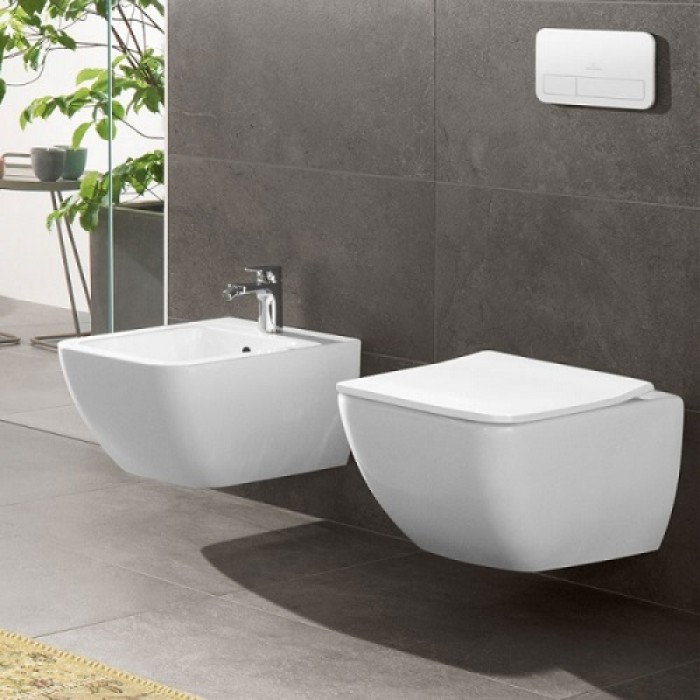 Унитаз подвесной Villeroy & Boch VENTICELLO Direct Flush (4611RL01) с сиденьем SlimSeat Line с QuickRelease и SoftClosing