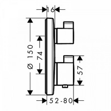 Термостат для душа Hansgrohe Ecostat S 15757000