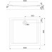 Душевой поддон KOLO PACYFIK 100x90 AntiSlide xBP0719101