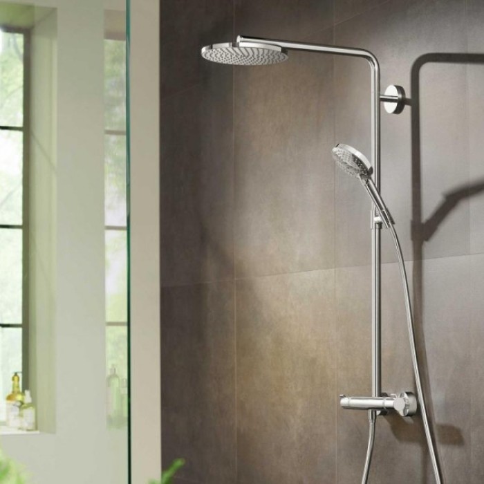 Плитка керамогранит Душевая система Hansgrohe Raindance Select S 27633000 для пола