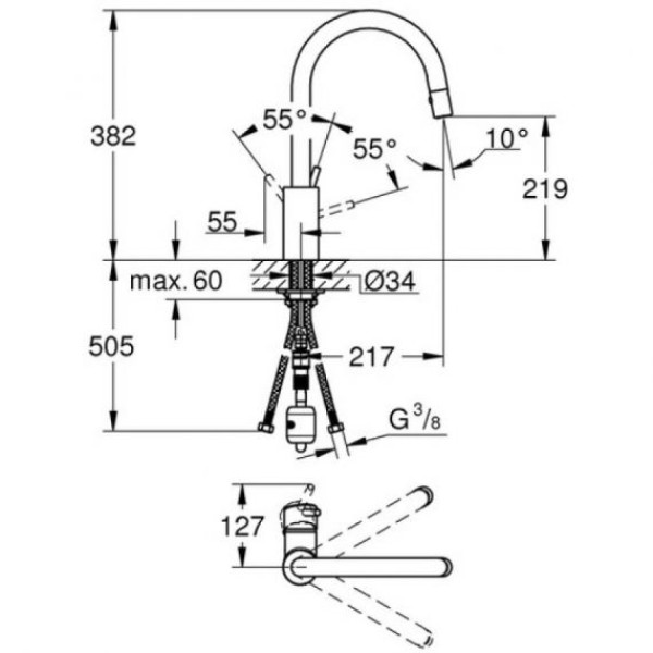 Grohe Concetto Смеситель для кухни (31483DC2)
