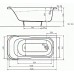 Ванна акриловая Kolo SENSA XWP354000N 140X70 см