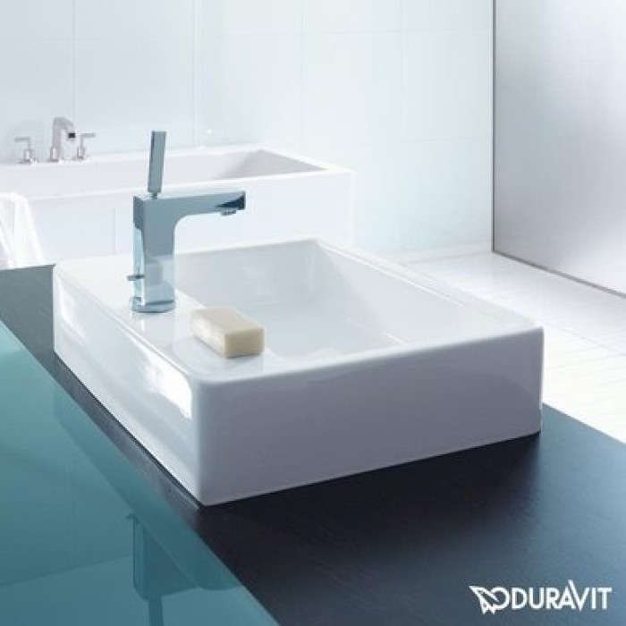 Плитка керамогранит Керамическая раковина 59,5 см Duravit Vero, белая 0452600000 для пола