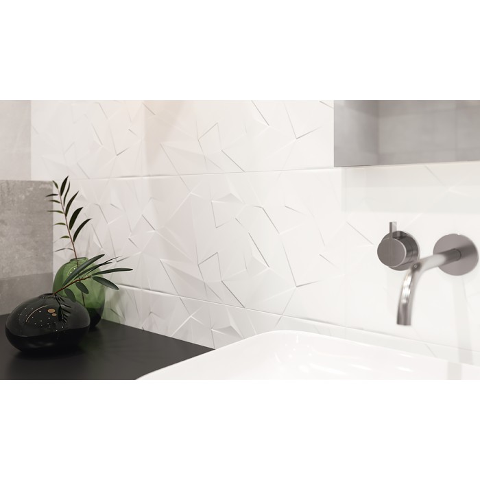 Плитка Paradyz NATURA BIANCO SCIANA STRUKTURA  под бетон