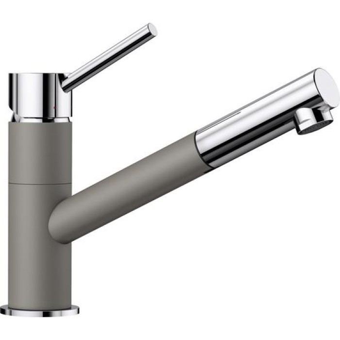 Смеситель кухонный Blanco KANO-S серый беж/хром 525042