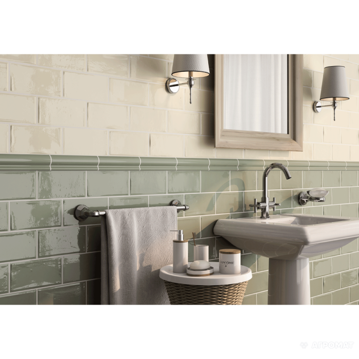 Плитка Monopole Ceramica Mirage LISTELO SAGE BRILLO фриз 8×150×20