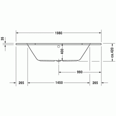 D-Code ванна угловая 140 см 700137000000000 в интернет-магазине «Estet Room»