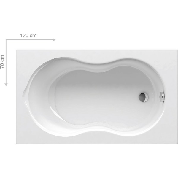 Ванна акриловая Ravak LILIA 120x70