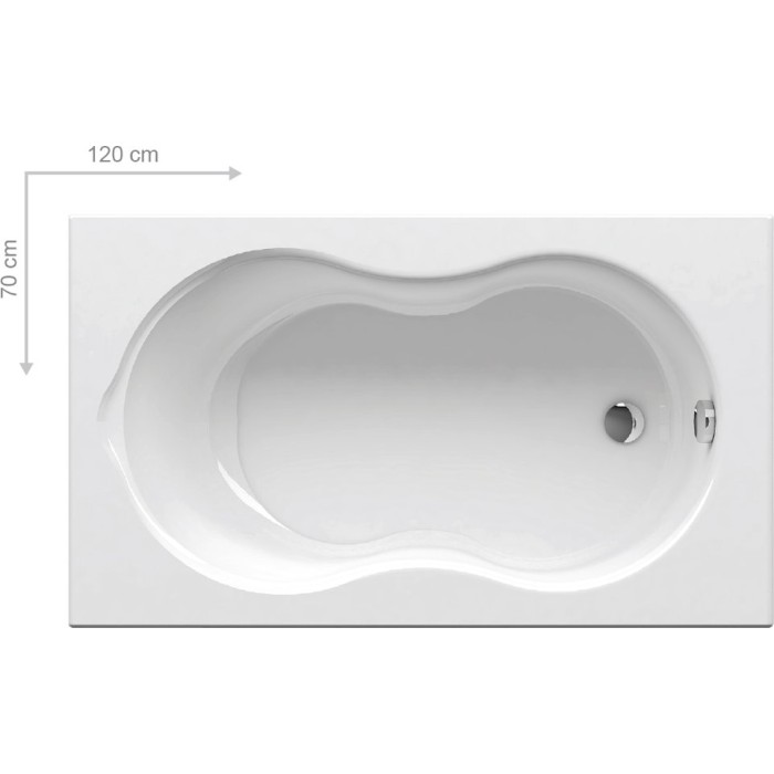 Ванна акриловая Ravak LILIA 120x70