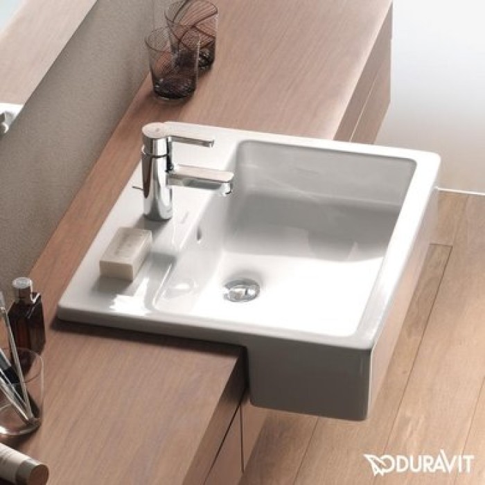 Плитка керамогранит Керамическая раковина 55 см Duravit Vero 0314550000 для пола