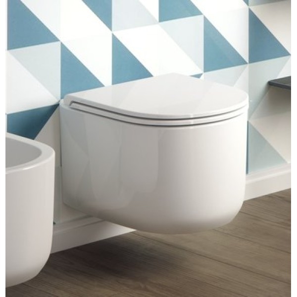Подвесной унитаз безободковый Artceram Gio Evolution (GIV001 01;00) white glossy