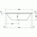 P3 Comforts ванна прямоугольная 180 см 700377000000000 в интернет-магазине «Estet Room»