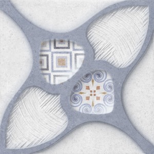 Плитка OSET KUBRICK RELIEF BLUE 9×200×200