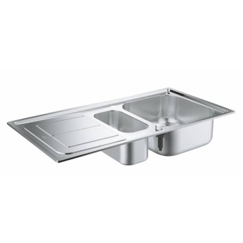 Мойдка для кухни Grohe 970x500 мм с эксцентриком, 2 чаши, матовая (31564SD0)