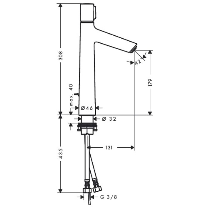 Смеситель для раковины Hansgrohe Talis Select S 72044000