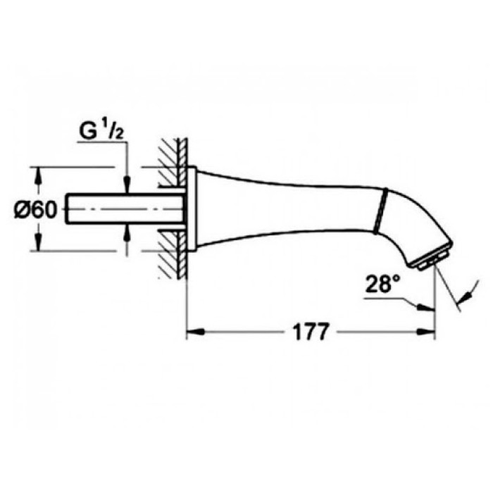 Grohe Grandera Излив для ванны (13341000)