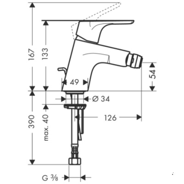 Смеситель для биде Hansgrohe Focus 31920000