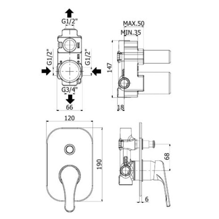 Смеситель Paffoni Nettuno (NT015CR) Смеситель Paffoni Nettuno (NT015CR)