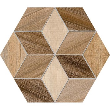 Керамограніт Vives Siene Hexagono Freret Multicolor 23x26,6 см