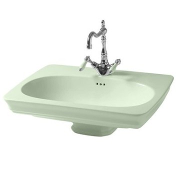 Керамическая раковина 68 см Artceram Civitas, green acquarello (CIL001 35;00)