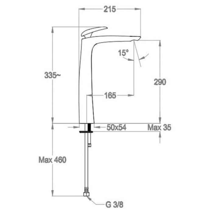 Смеситель для раковины Fir Synergy Open 93 (93.1150.0.10.00)