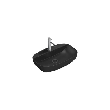 Керамическая раковина 65 см Catalano Green Lux, nero satinato