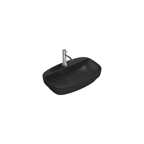 Керамическая раковина 65 см Catalano Green Lux, nero satinato