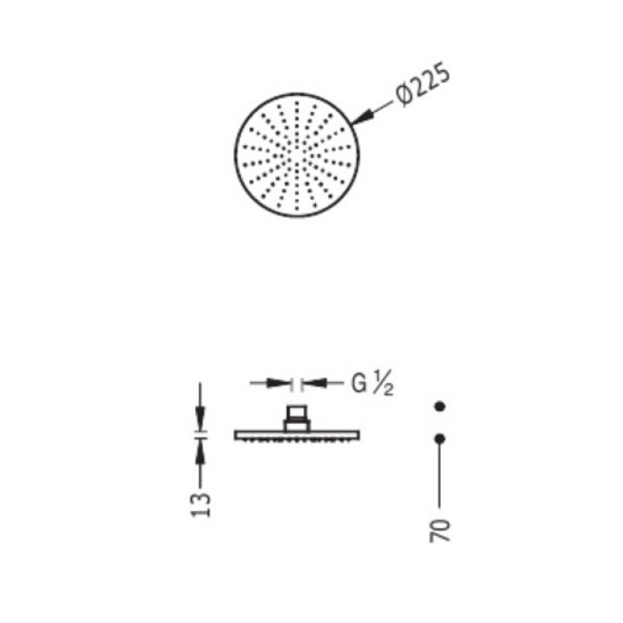 Верхний душ Tres Showers Head 29963201
