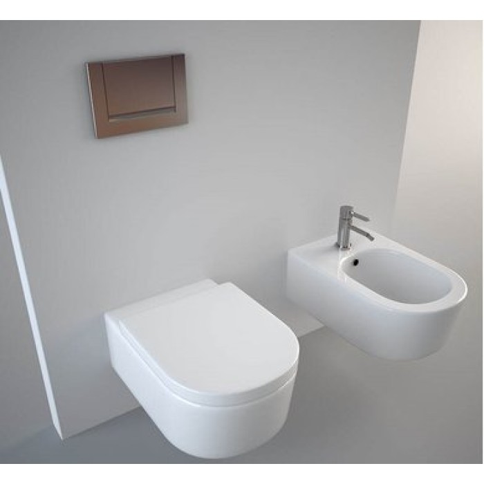 Унитаз подвесной безободковый Flaminia Link goclean, white 5051/WCG