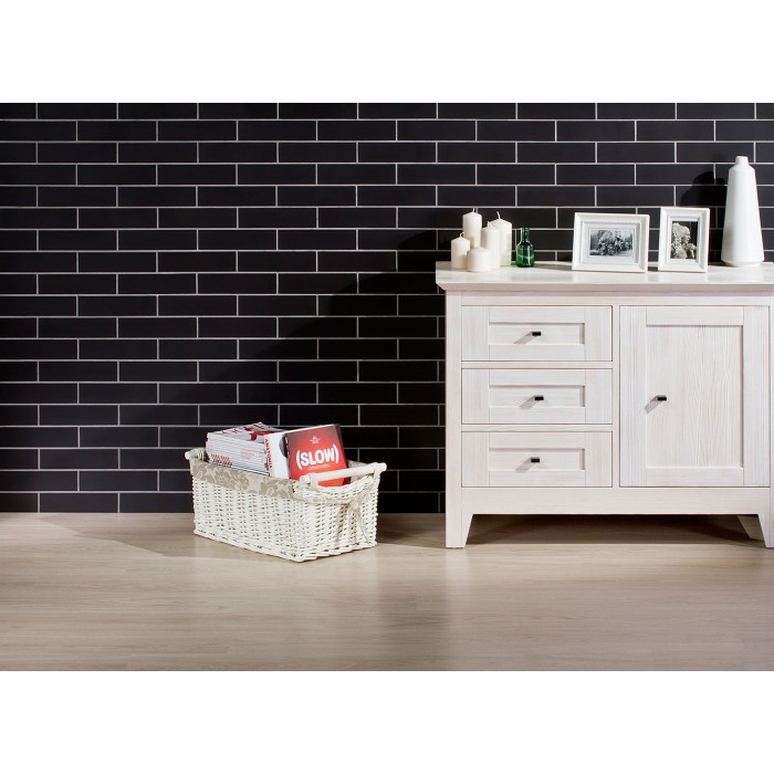 Клинкер ELEWACJA GLADKA NERO SZKLIWIONA 6×245×65