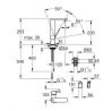Grohe Plus Смеситель однорычажный для раковины с индикатором температуры L-Size (23850003)