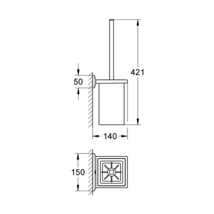 Ёршик для унитаза Grohe Allure Brilliant (40500000)