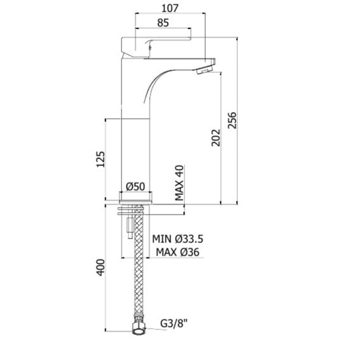 Смеситель для раковины Paffoni Red (RED07120CR)