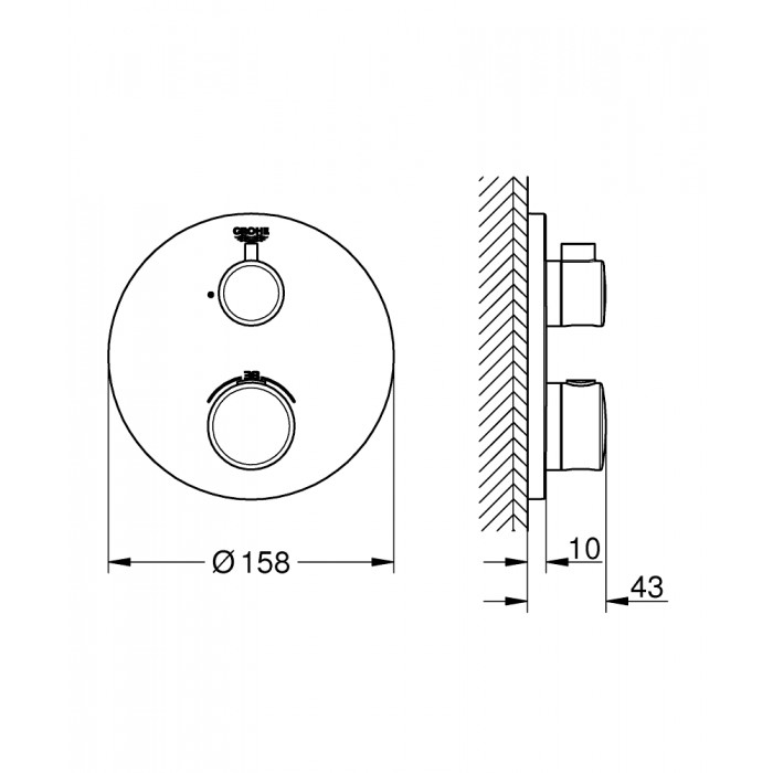 Grohe Grohtherm Термостат для душа (24075000)