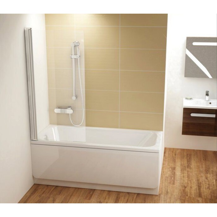 Плитка керамогранит Шторка для ванны Ravak CVS1 -80 L Белый Transparent для пола